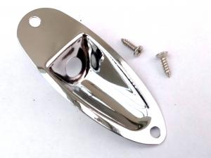 STRATOCASTER ELECTRIC GUITAR BOAT JACK PLATE CHROME